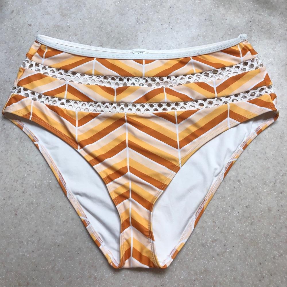High waisted bikini bottoms